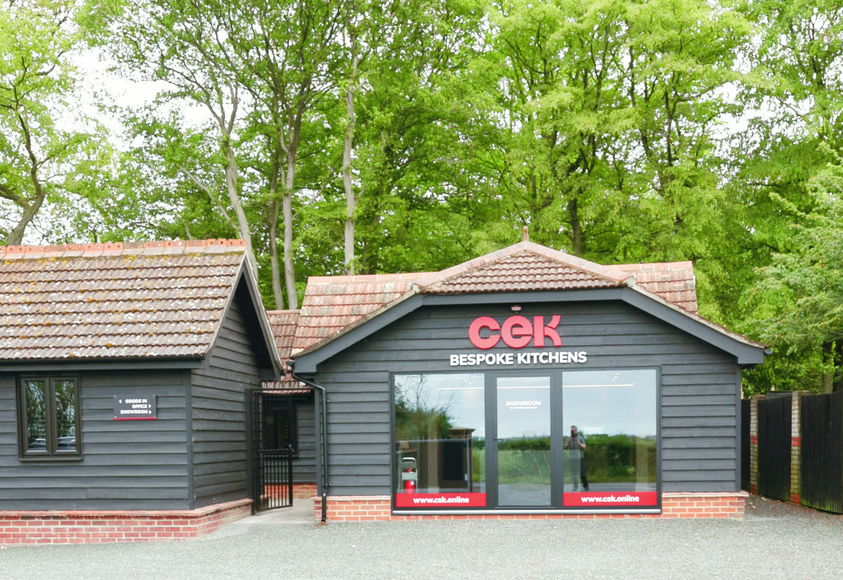 The CEK showroom in Layer Marney